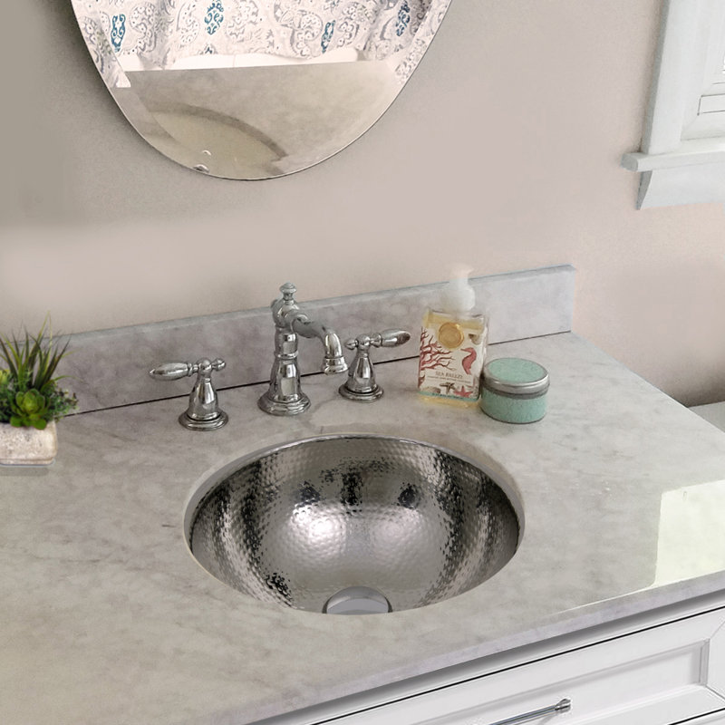 Nantucket Sinks Polished Stainless Steel Circular Undermount Bathroom